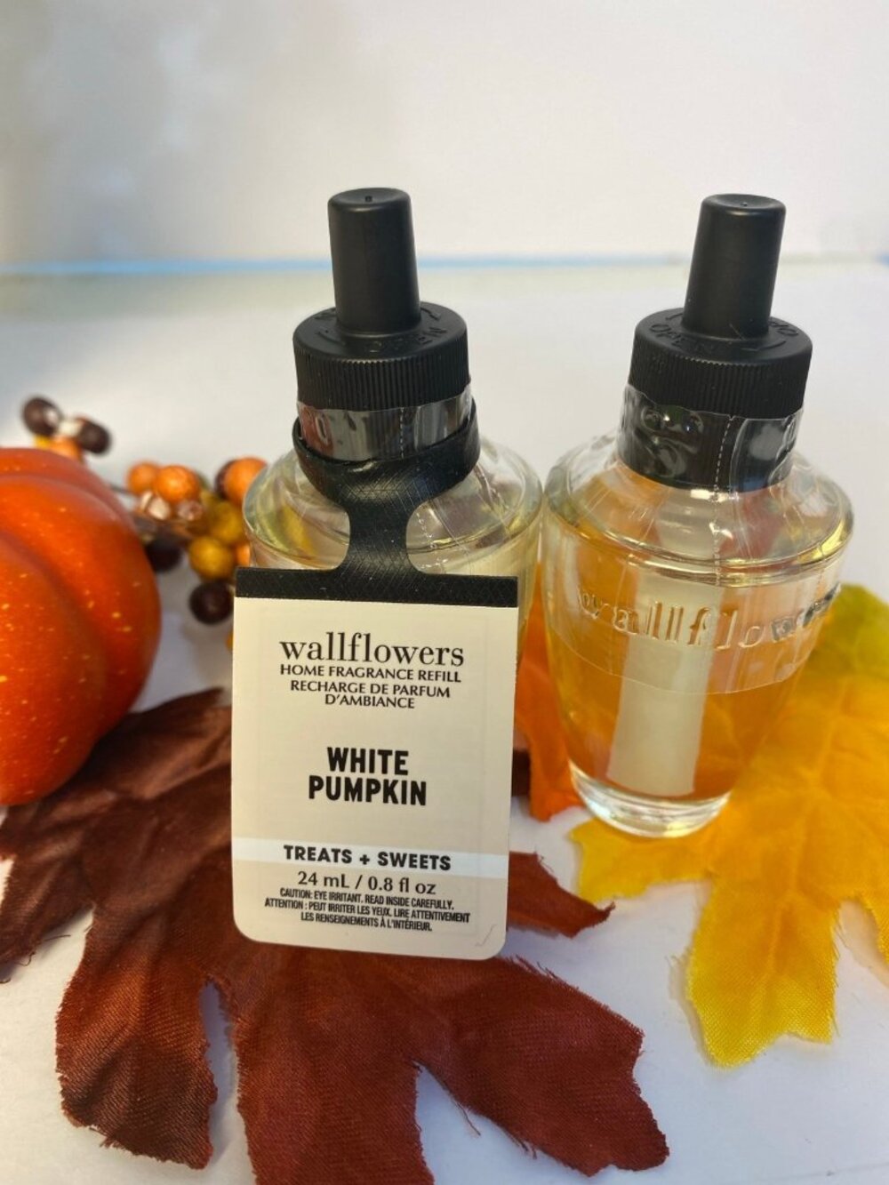 “White Pumpkin” Bath & Body Works NEW & Sealed Wallflower Refills-2